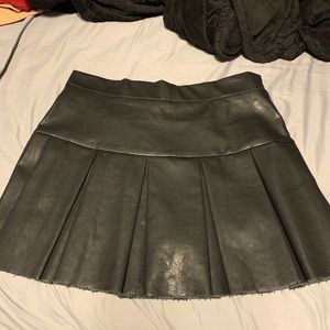 Black Pleather Skirt